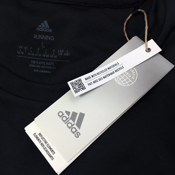 ADIDAS Own The Run Tee Shirt Top t-shirt Athletic Recycled Materials Sustainable - Picture 9 of 11